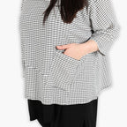AKH 6932 Big Shirt, White-Black