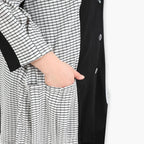 AKH 6933 Jacket, Black and White