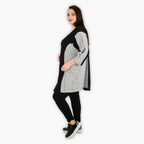 AKH 6933 Jacket, Black and White