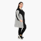 AKH 6933 Jacket, Black and White