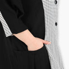 AKH 6933 Jacket, Black and White