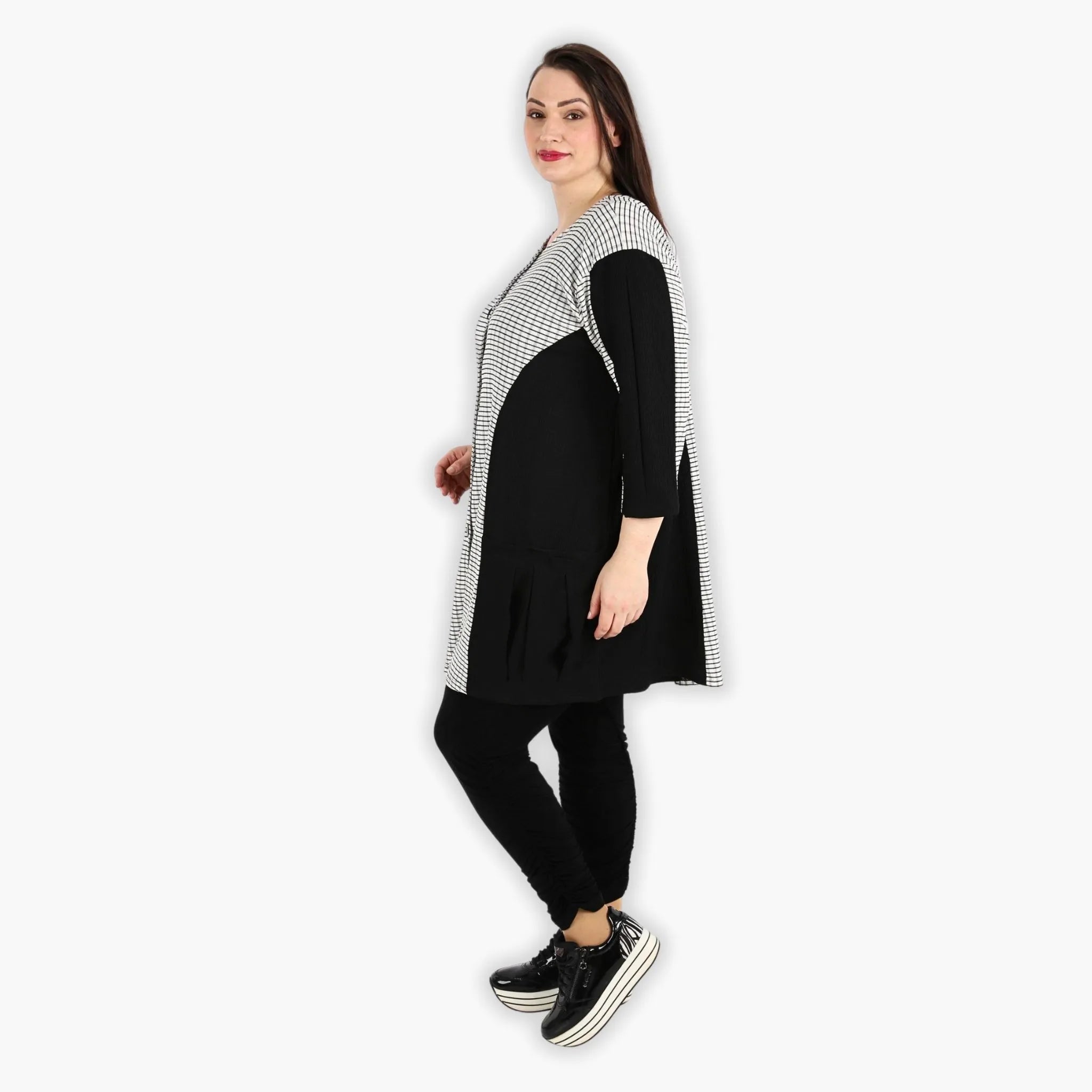 AKH Fashion Jacke 6933 Victoria, Schwarz/Weiß