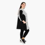 AKH 6933 Jacket, Black and White