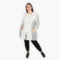 AKH 6933 Jacket, White-Black