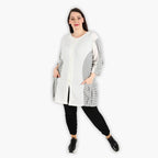 AKH 6933 Jacket, White-Black