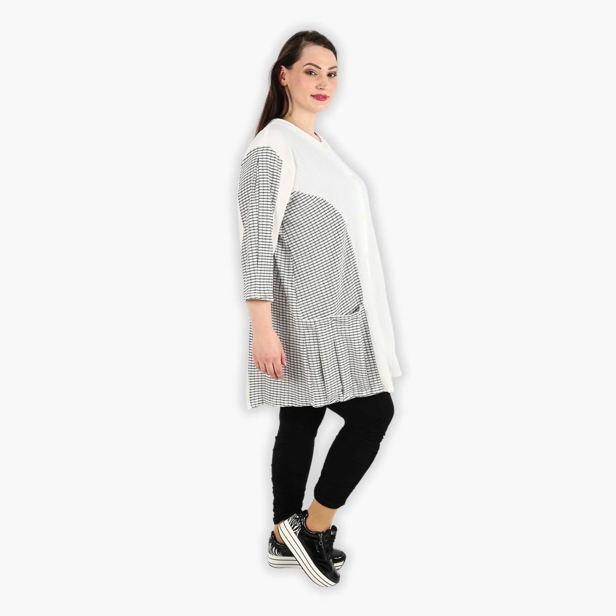 AKH Fashion Jacke 6933 Victoria, Weiß/Schwarz