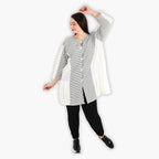 AKH 6933 Jacket, White-Black