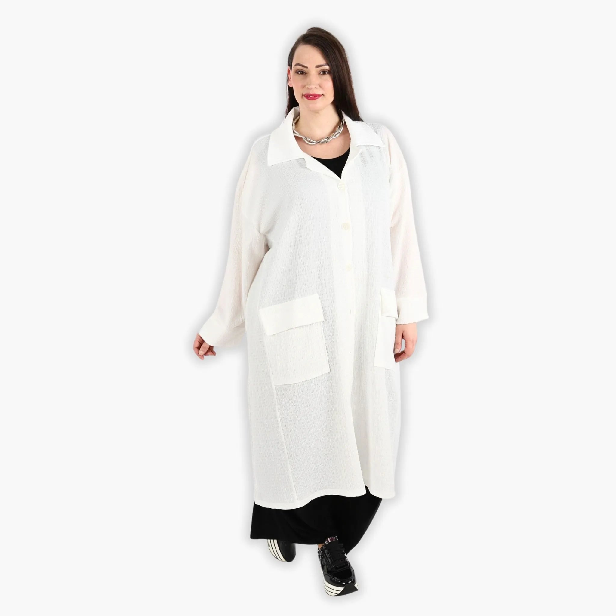 AKH 6934 Coat, White