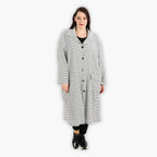 AKH 6934 Coat, White-Black