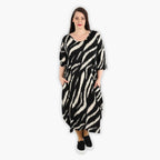 AKH 1926 Dress, Black-Ecru
