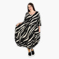 AKH 1926 Dress, Black-Ecru