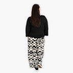 AKH 8069 Trousers, Ecru-Black