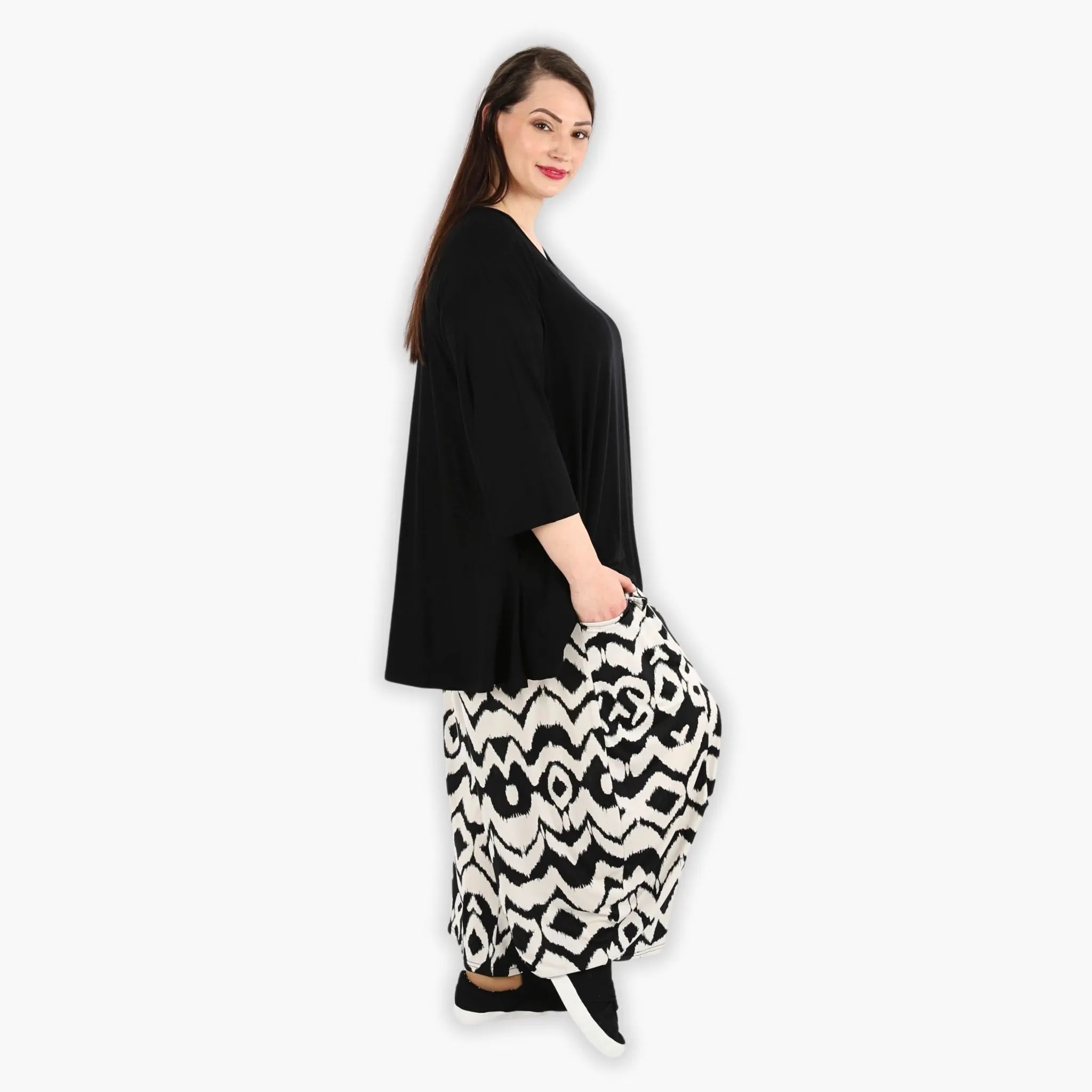 AKH Fashion Hose 8069 Renno, Ecru/Schwarz