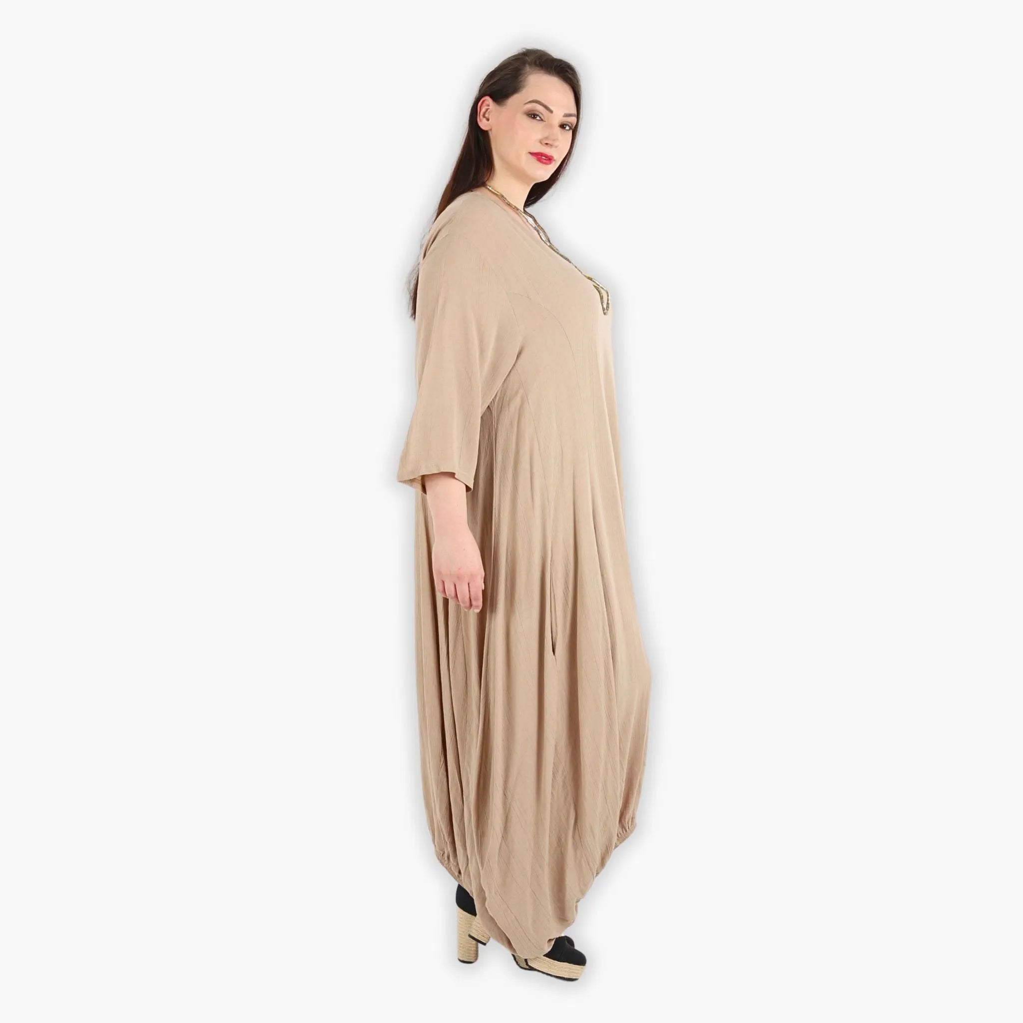 AKH Fashion Kleid 6736 Glow, Beige
