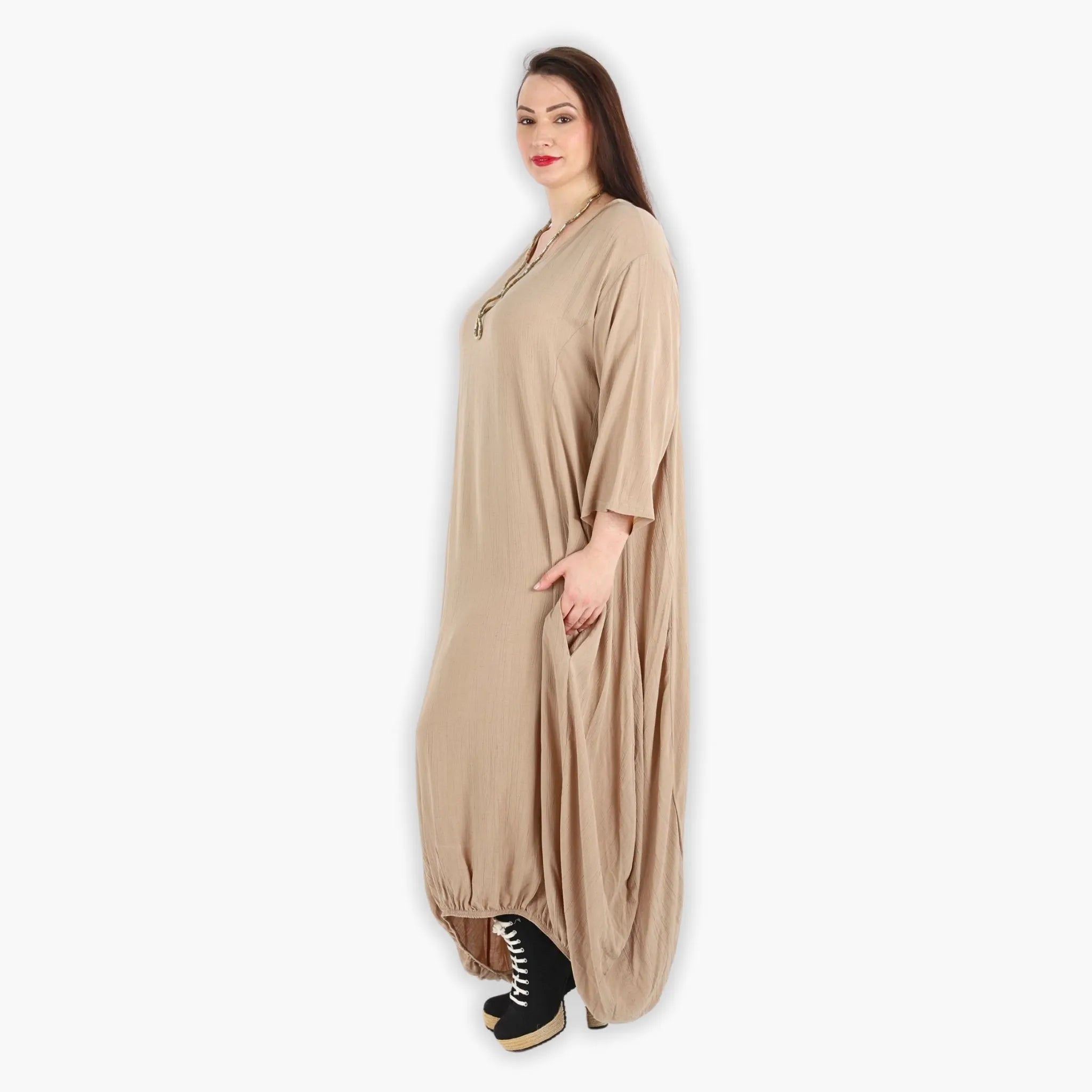 AKH Fashion Kleid 6736 Glow, Beige