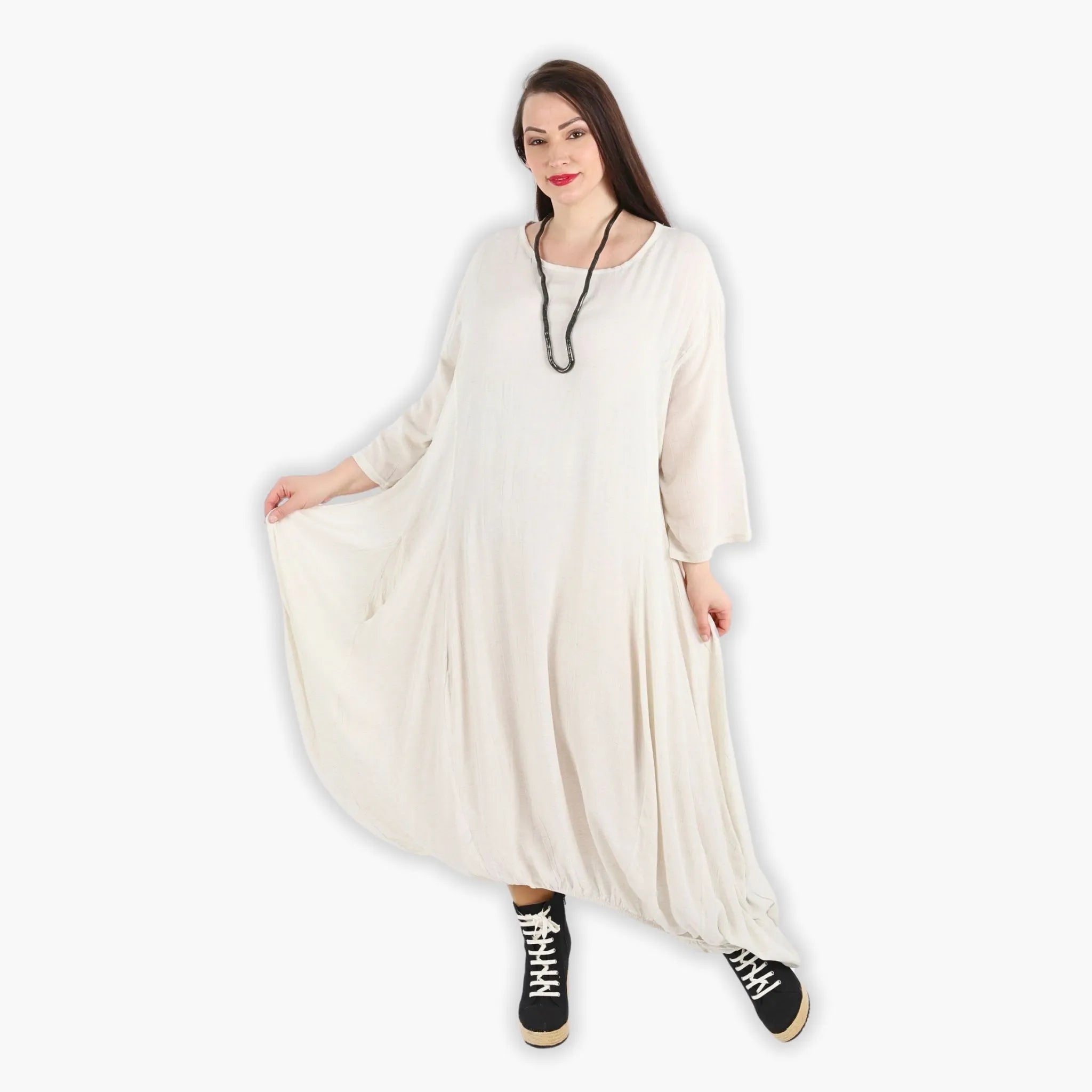 AKH Fashion Kleid 6736 Glow, Weiß