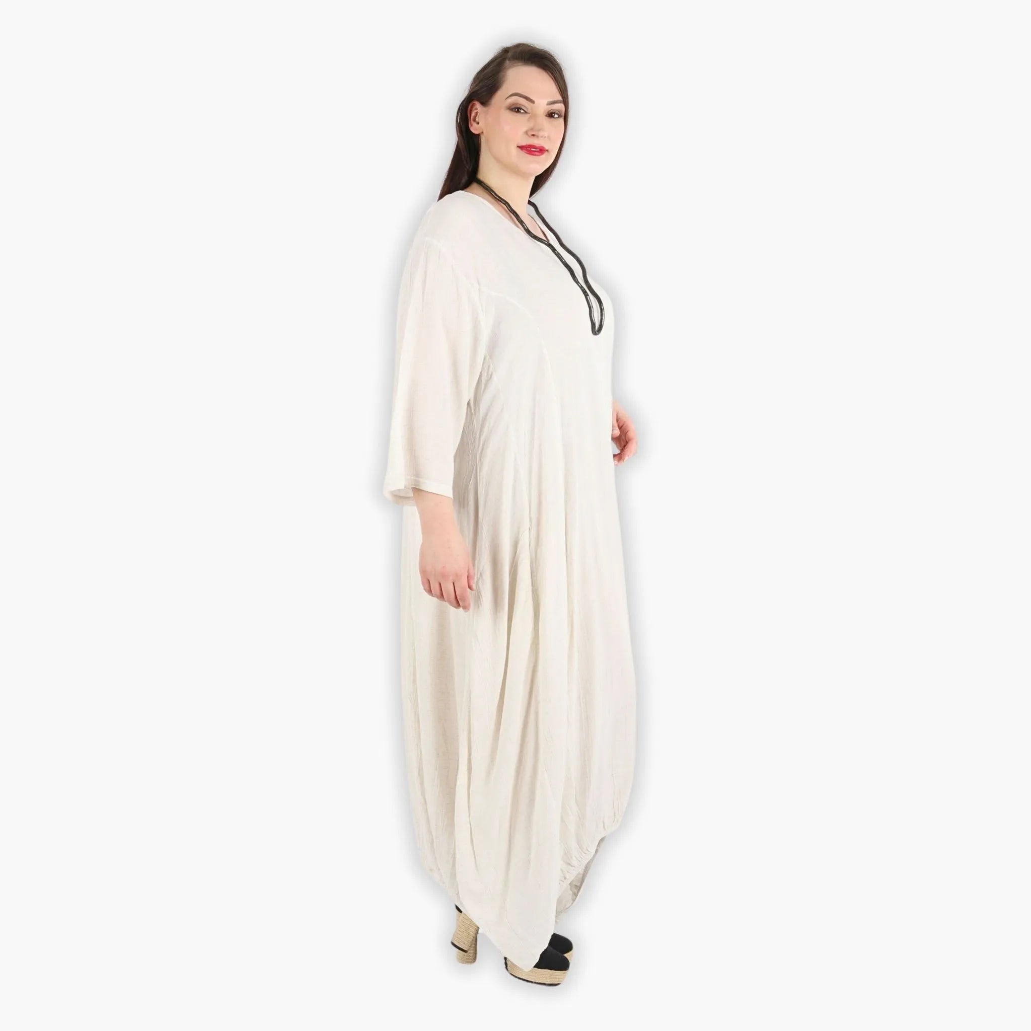 AKH Fashion Kleid 6736 Glow, Weiß