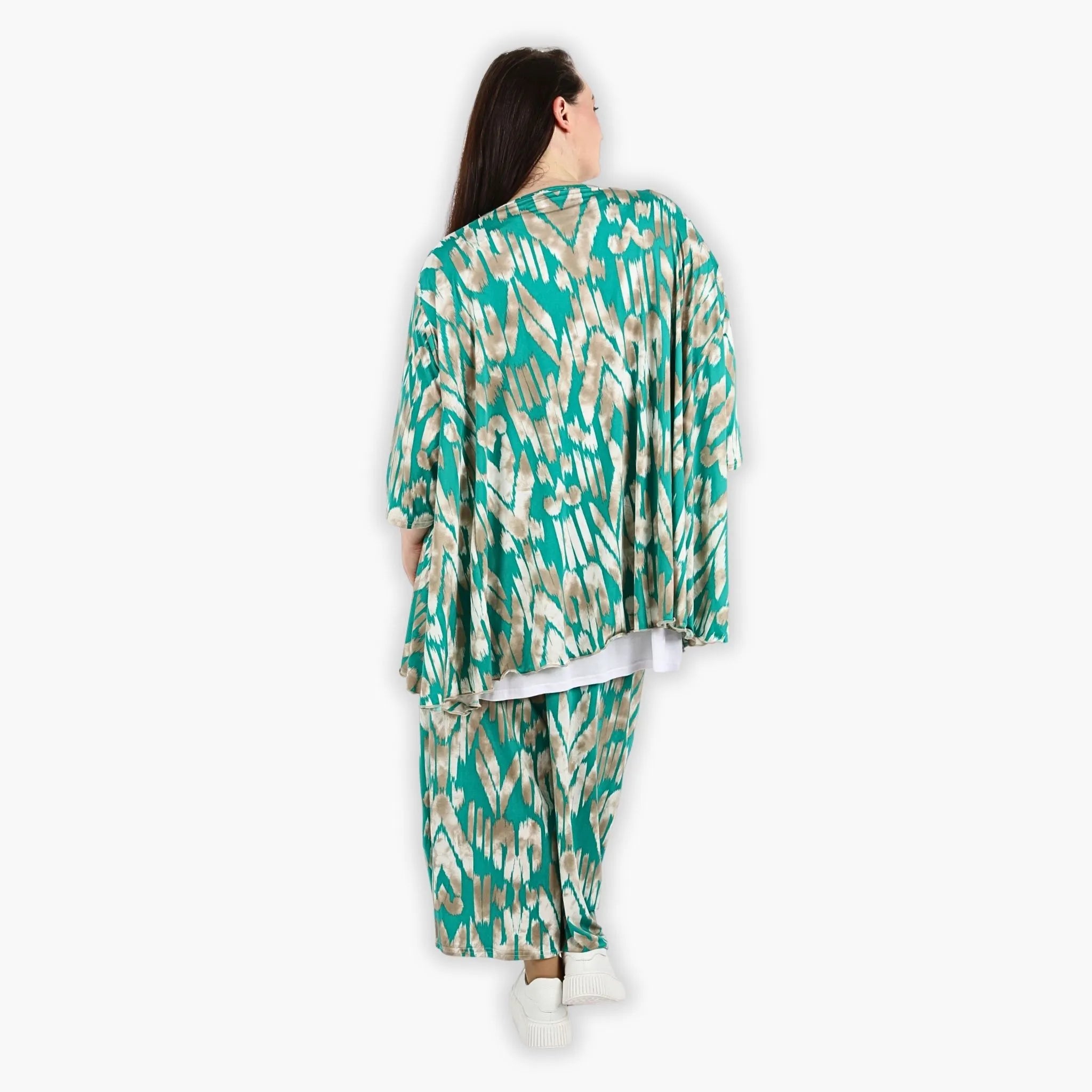 AKH Fashion Shirt 593 Peachy, Mint/Beige