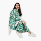 AKH Fashion Shirt 593 Peachy, Mint/Beige