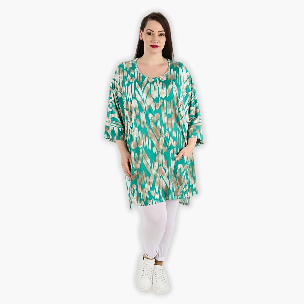 AKH 6925 Big Shirt, mint-beige