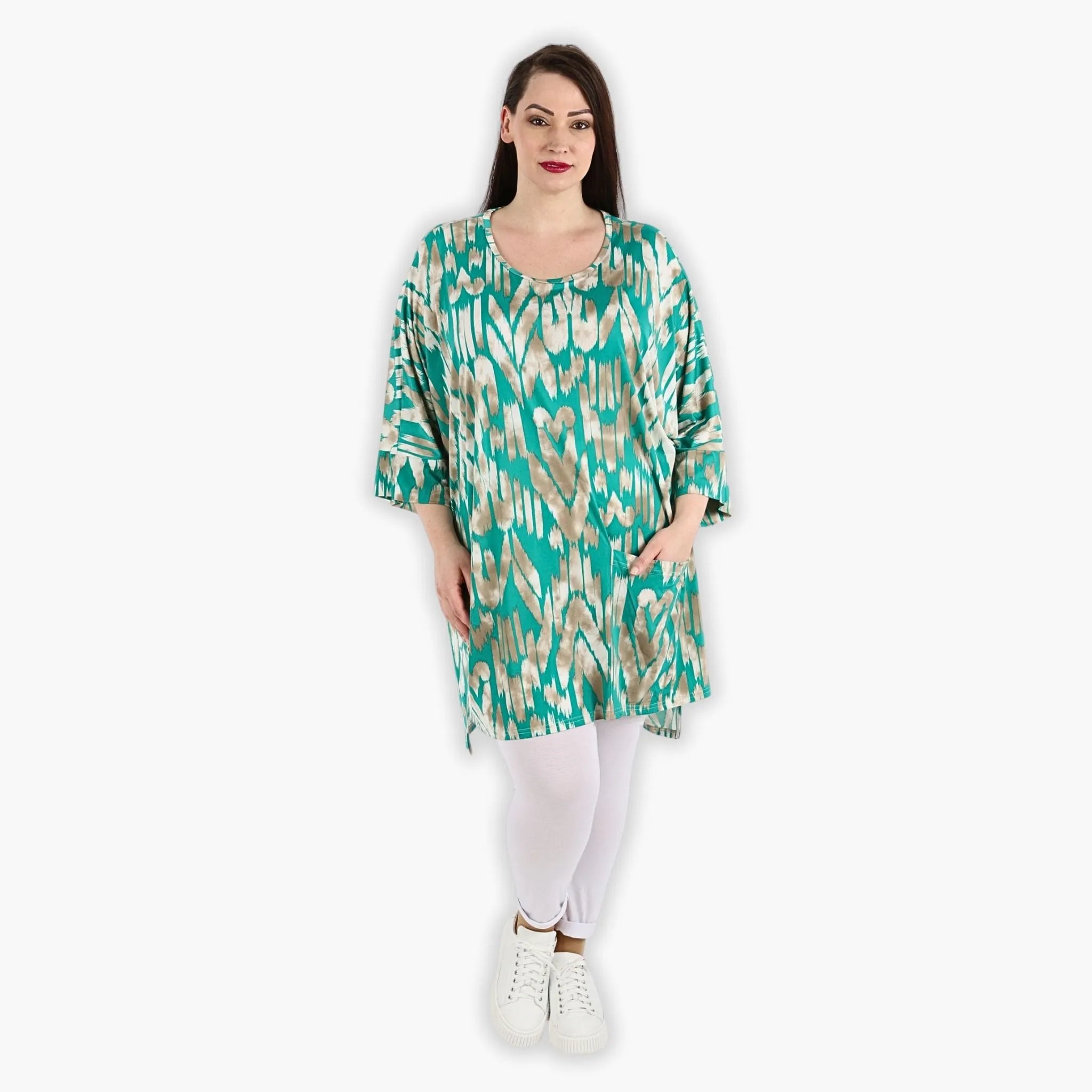 AKH 6925 Big Shirt, mint-beige