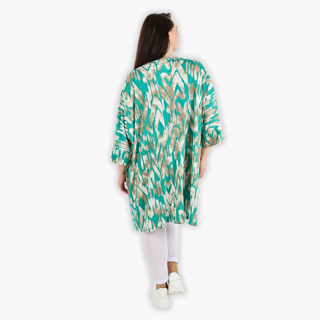 AKH 6925 Big Shirt, mint-beige