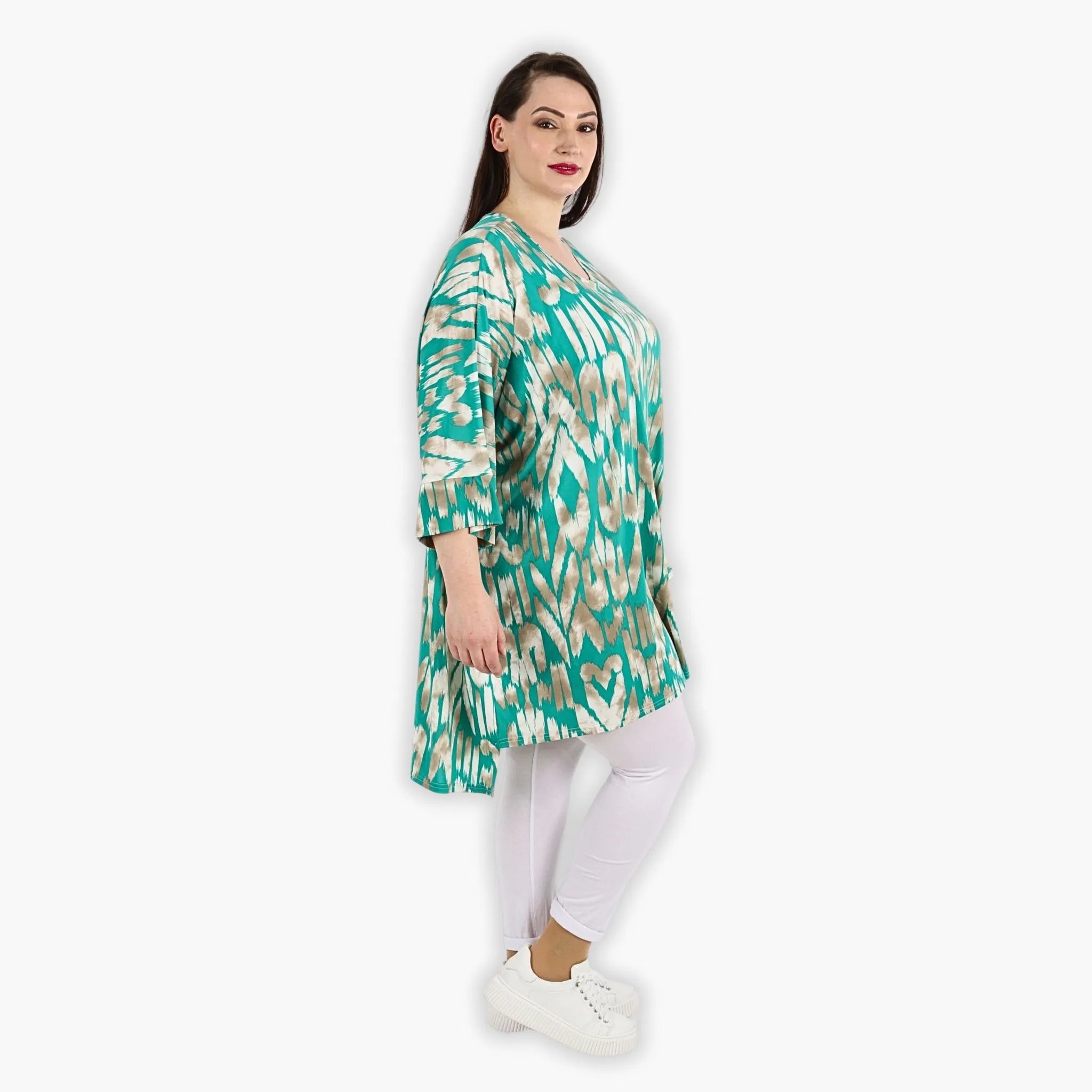 AKH 6925 Big Shirt, mint-beige