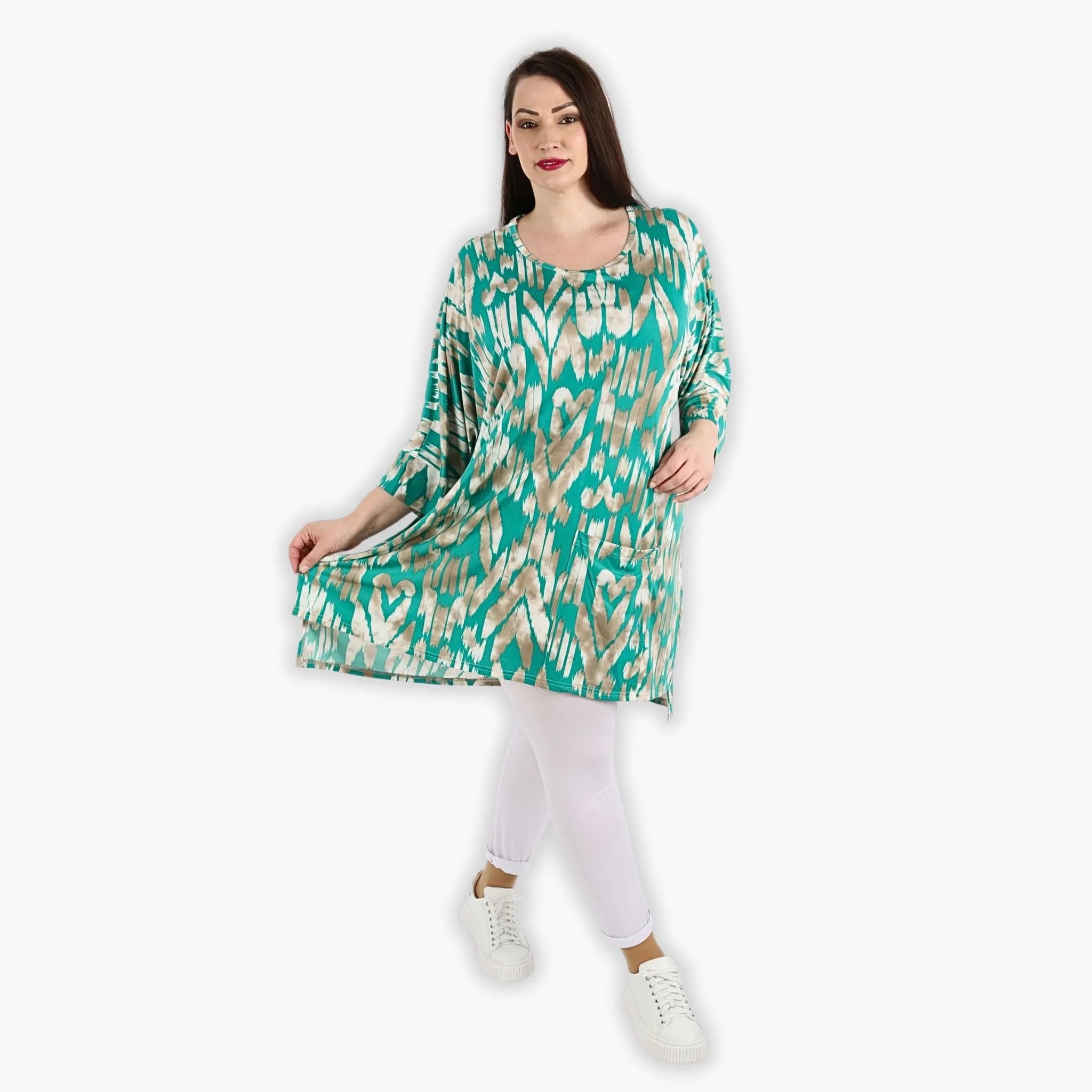 AKH 6925 Big Shirt, mint-beige