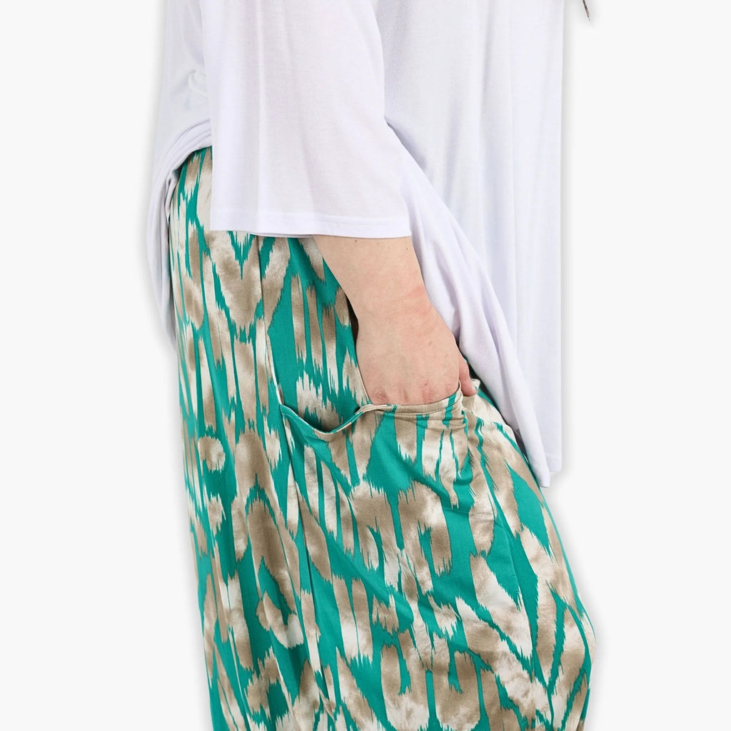 AKH 8069 Trousers, Mint-Beige