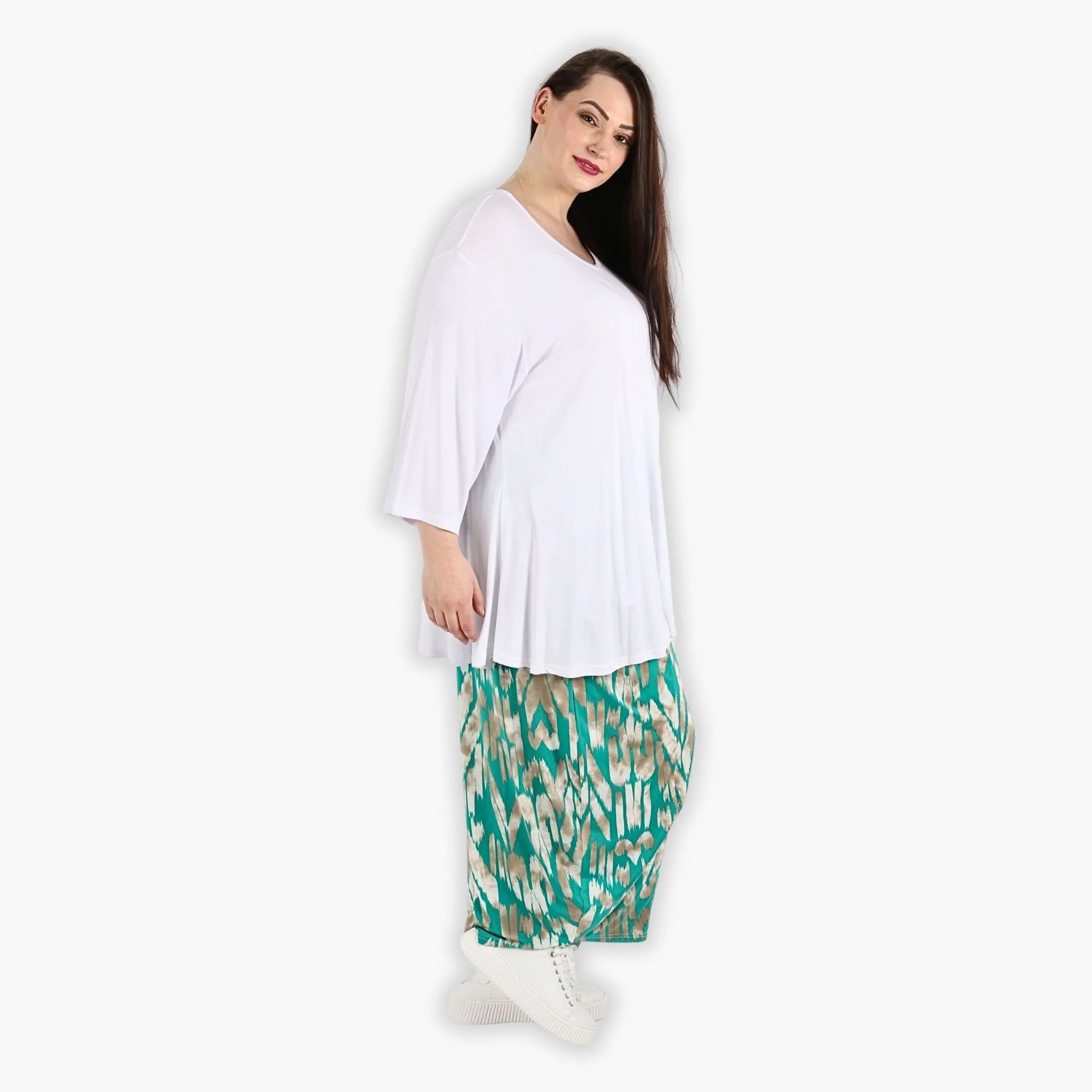 AKH Fashion Hose 8069 Peachy, Mint/Beige