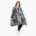AKH 6906 Blouse, Black and White