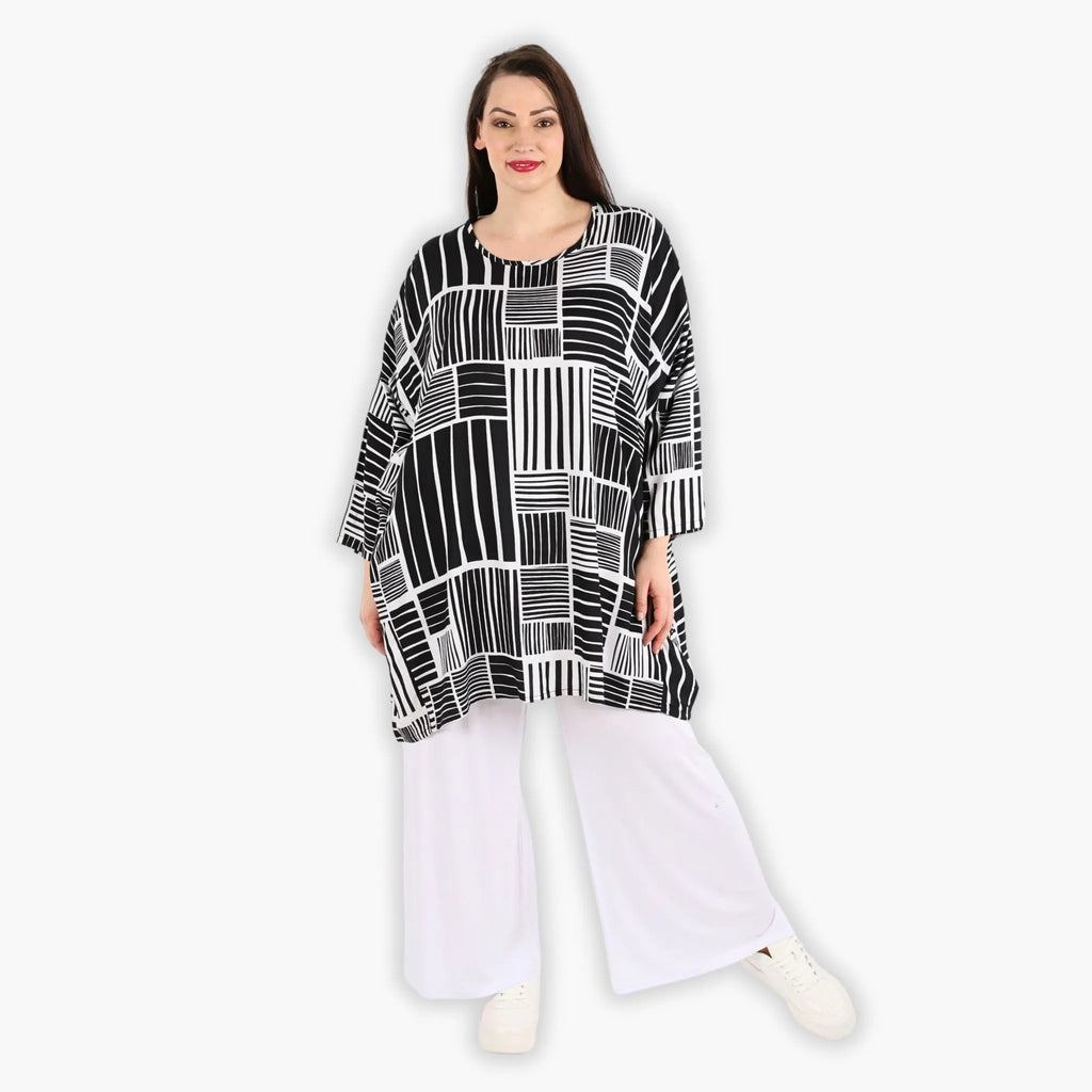 AKH 6909 Big Shirt, Black and White