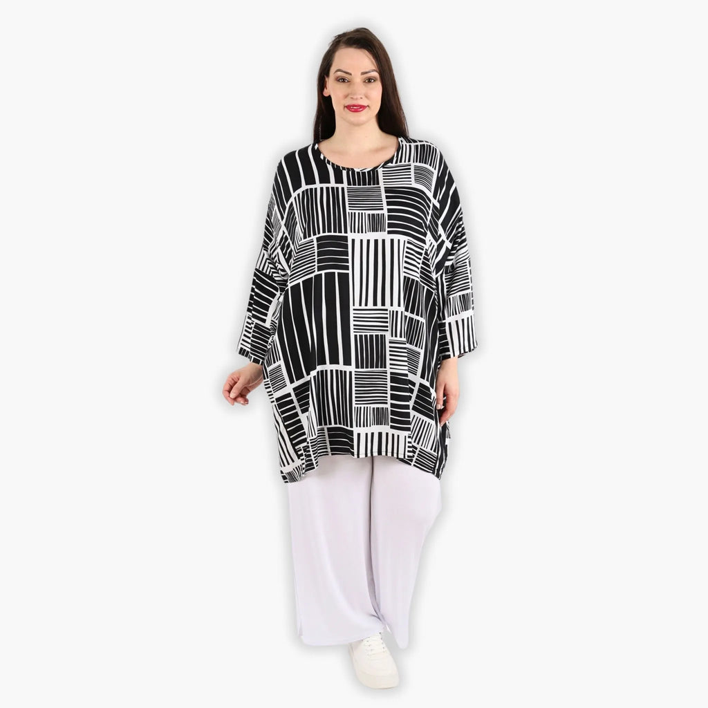 AKH 6909 Big Shirt, Black and White