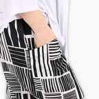 AKH 8069 Trousers, Black and White