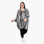 AKH 6909 Big Shirt, Black and White