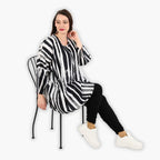 AKH 6909 Big Shirt, Black and White