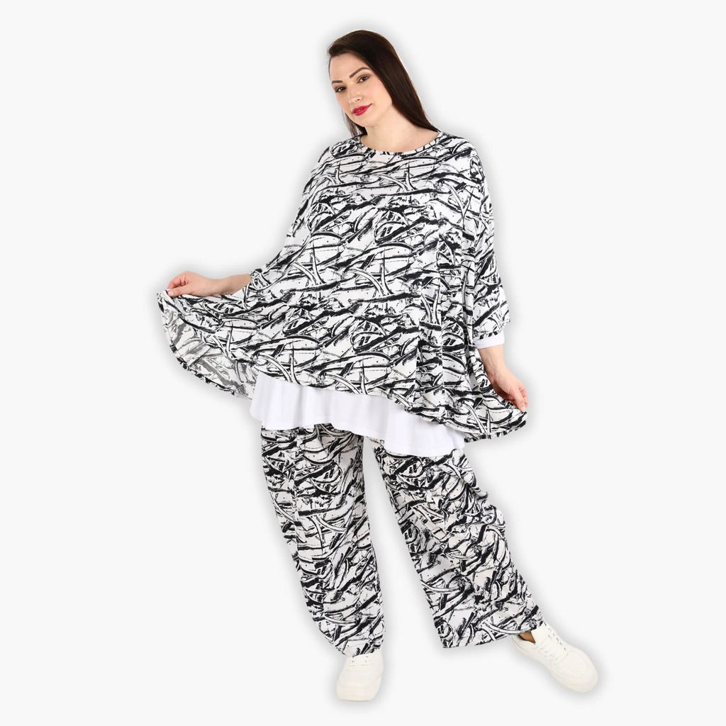 AKH 593 Big Shirt, Black and White