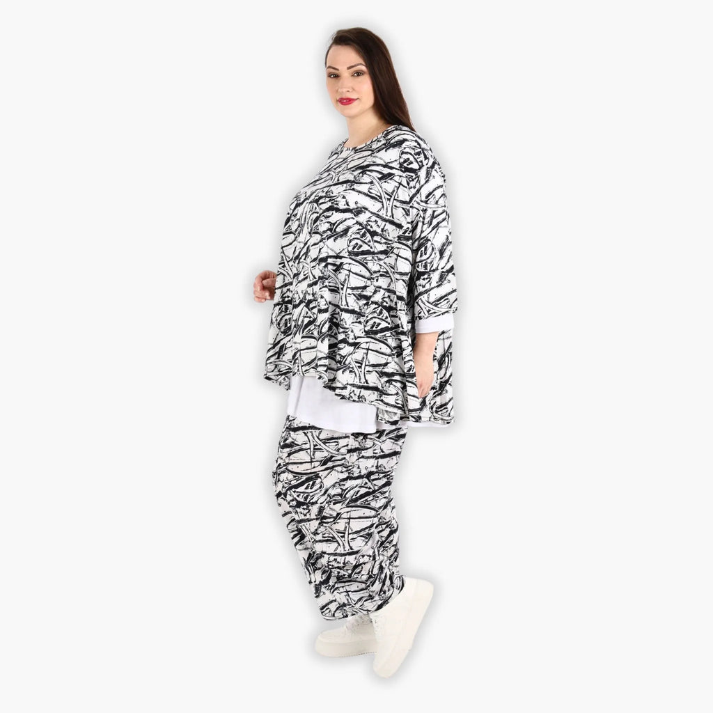AKH 593 Big Shirt, Black and White