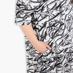 AKH 1926 dress, black and white
