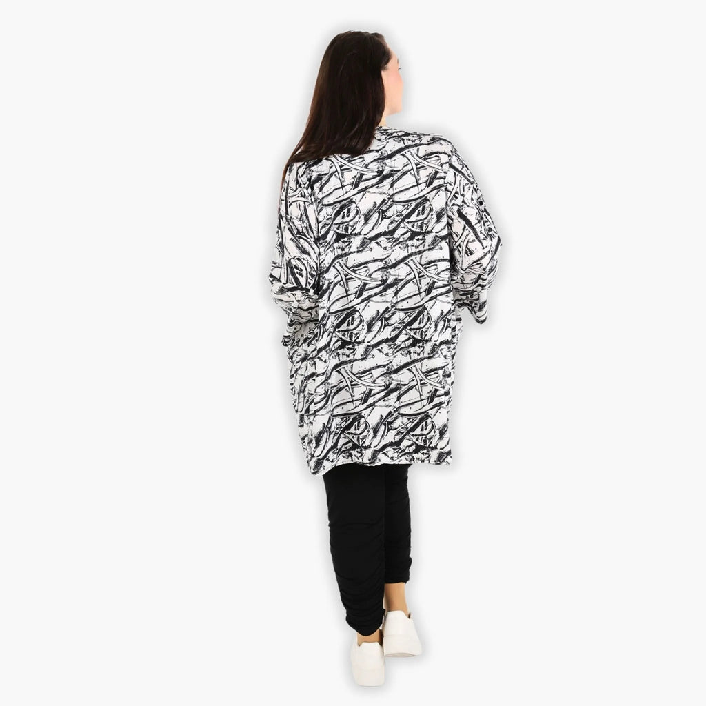 AKH 6909 Big Shirt, Black and White