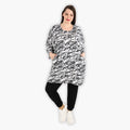 AKH 6909 Big Shirt, Black and White