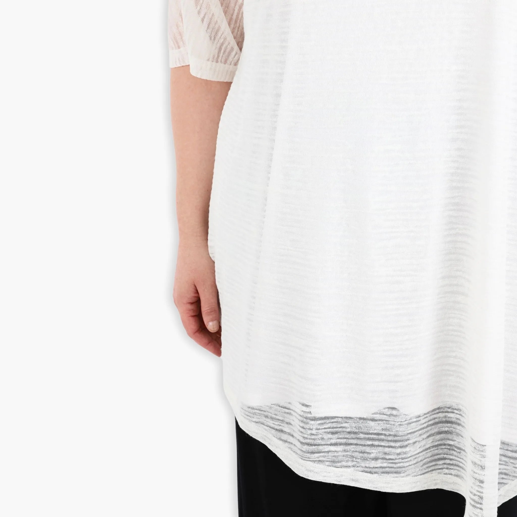 Chemise grande taille AKH 2151, crème