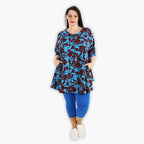 AKH 592 Big Shirt, Maroon-Blau