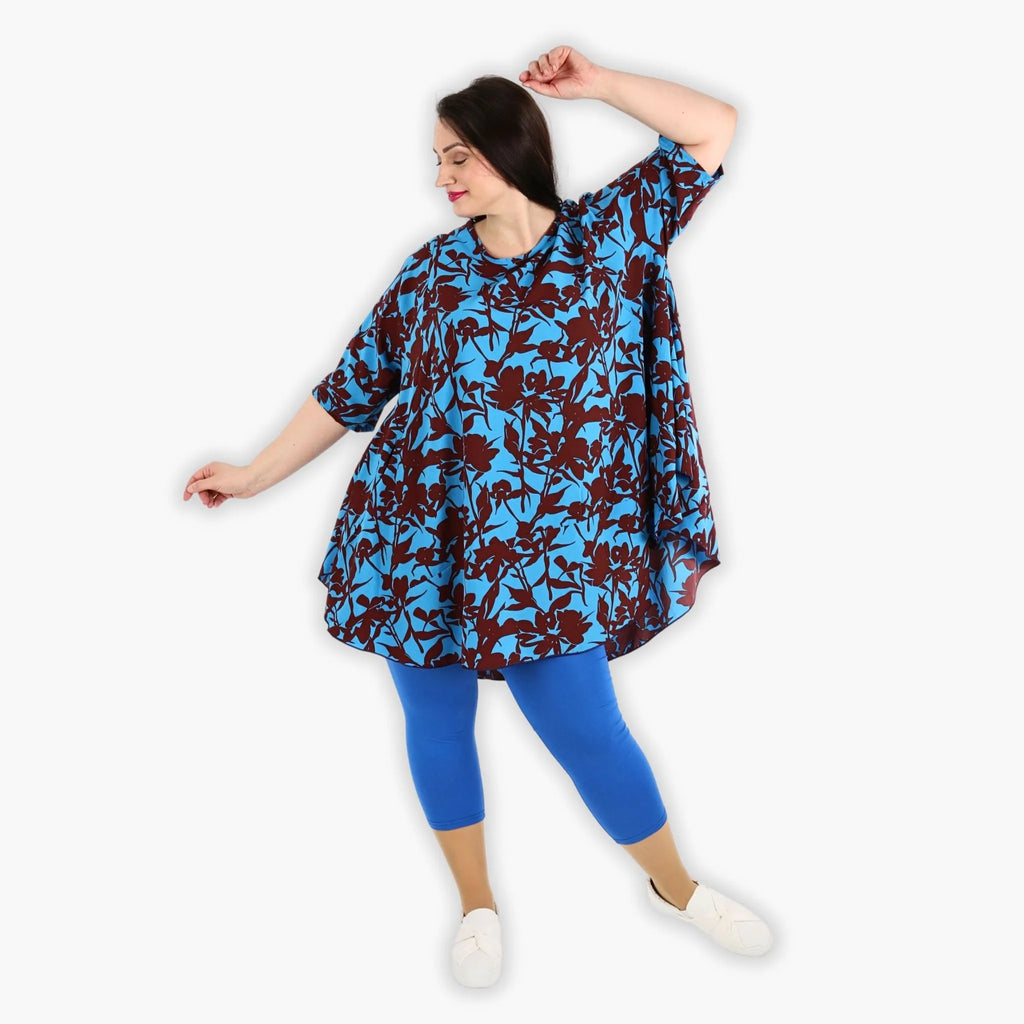 AKH 592 Big Shirt, Maroon-Blau