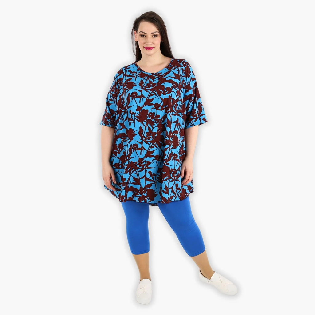 AKH 592 Big Shirt, Maroon-Blau