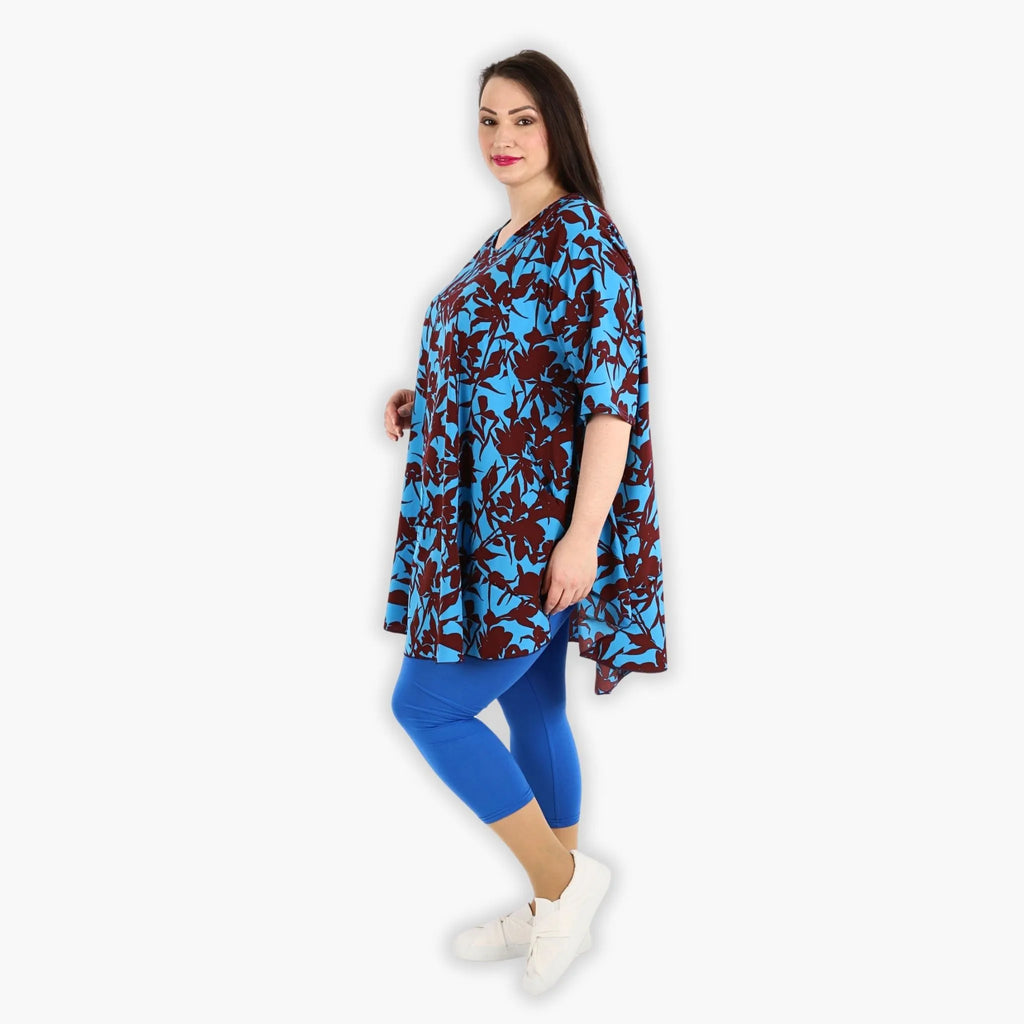 AKH 592 Big Shirt, Maroon-Blau