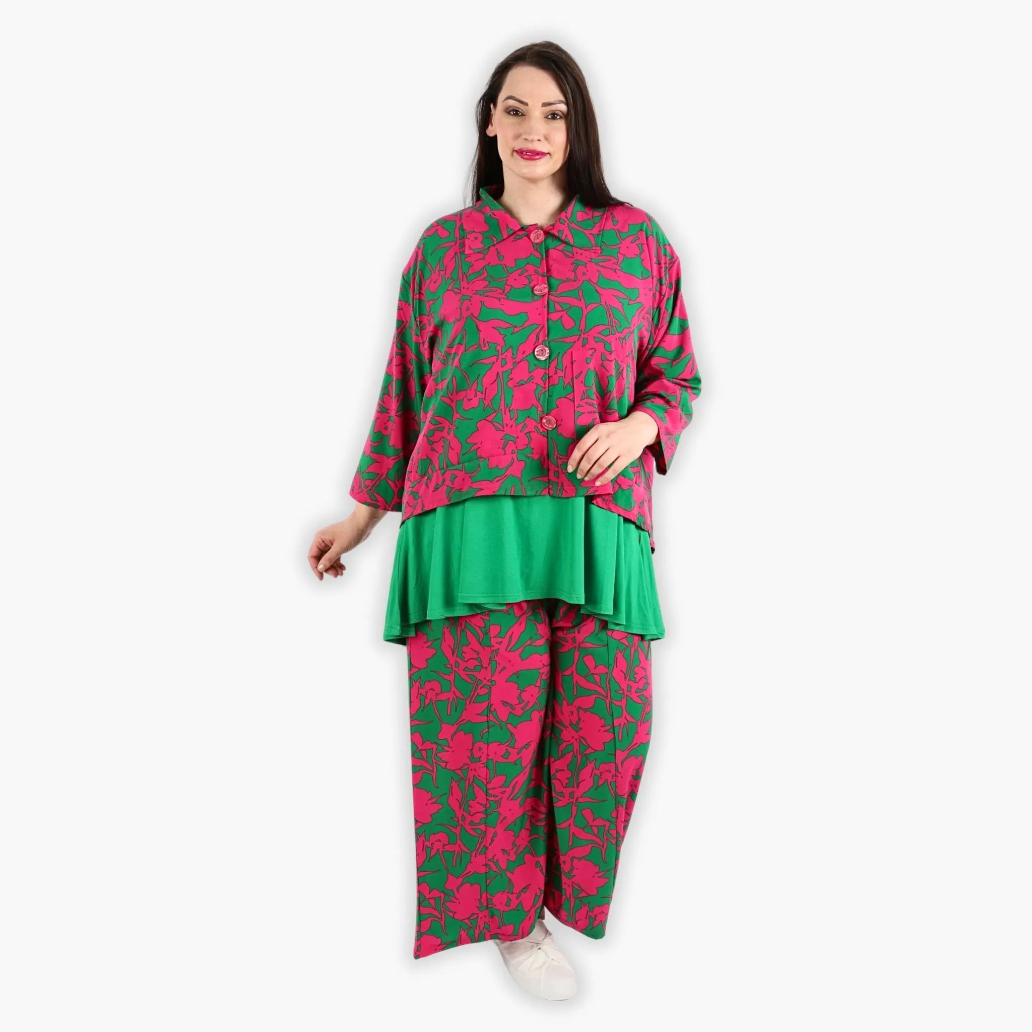 AKH 6910 Jacket, Fuchsia Green