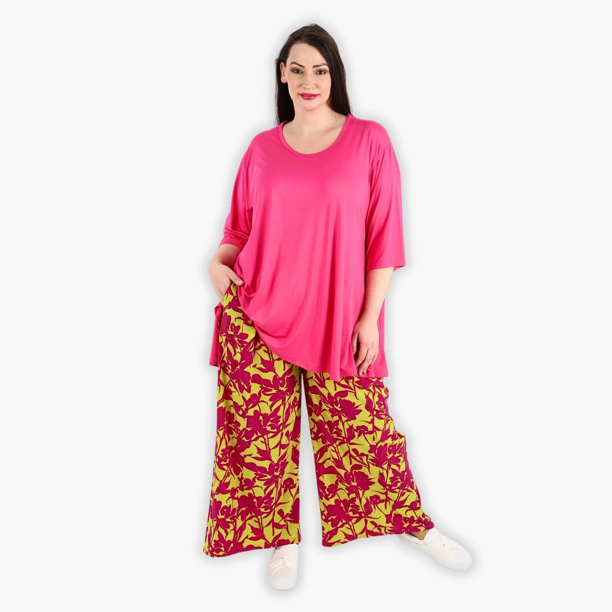 AKH 6927 Trousers, Purple-Lime