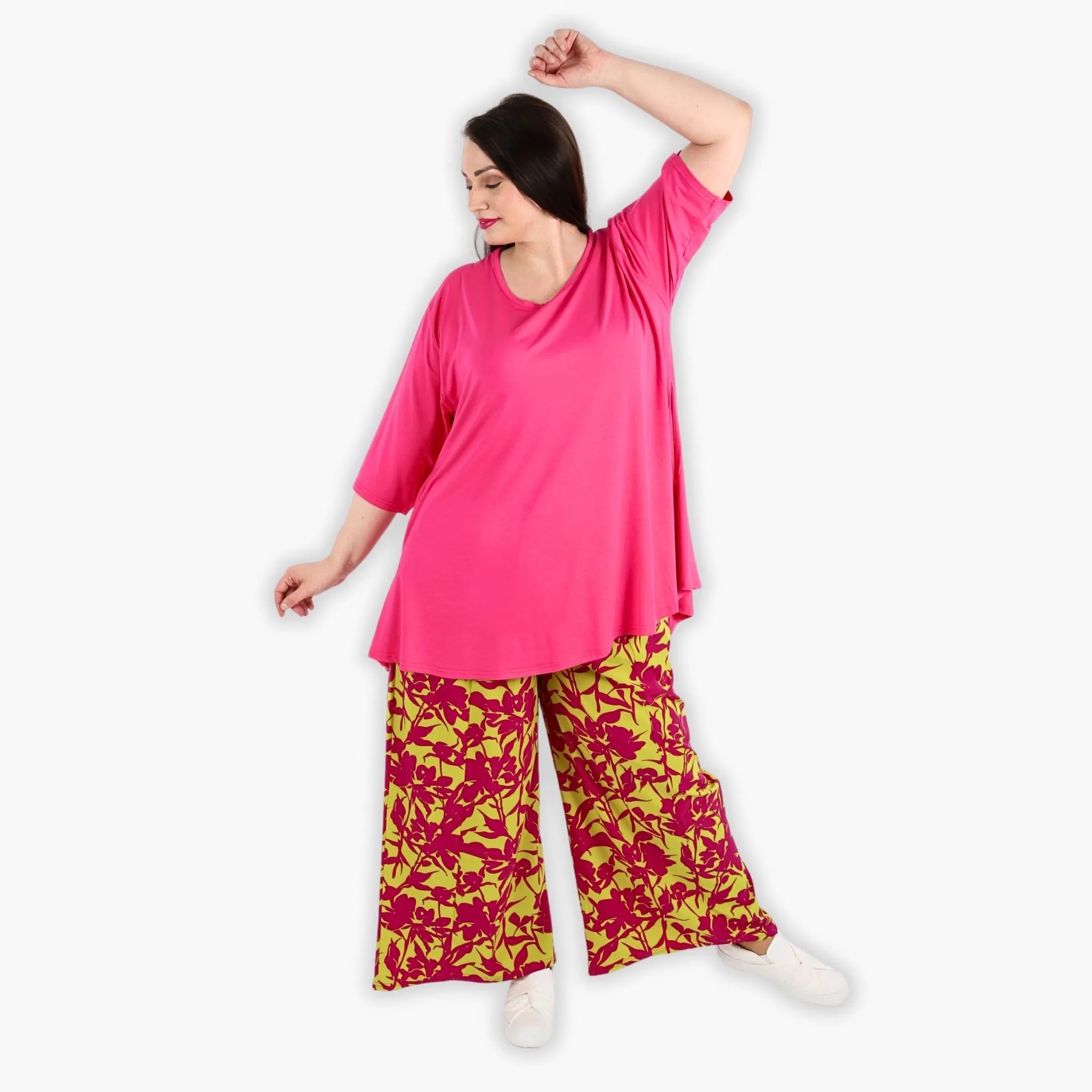 AKH 6927 Trousers, Purple-Lime