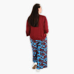 AKH 6927 Trousers, Maroon-Blue